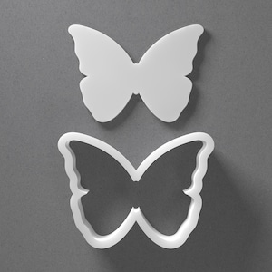 Butterfly Cookie Cutter - From Mini To Large - Moth Animal Polymer Clay Jewelry And Earring Cutter Tool - Mirrored Pair Set