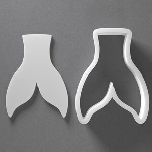 Fish Tail Cookie Cutter & Ocean Sea Polymer Clay Earring, Pottery Tool image 1