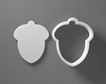 Acorn Cookie Cutter & Oak Tree Polymer Clay Earring, Pottery Tool