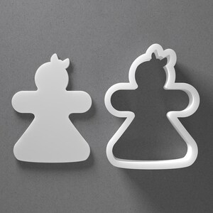 Tagliabiscotti natalizi a forma di omino di pan di zenzero e orecchino in pasta polimerica a forma di zenzero, strumento per ceramica immagine 1