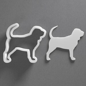 Bloodhound Cookie Cutter & Dog Breed Polymer Clay Earring, Pottery Tool image 1