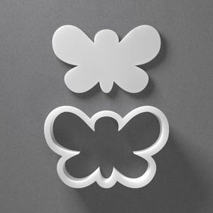 Butterfly Cookie Cutter & Moth Animal Polymer Clay Earring, Pottery Tool image 1