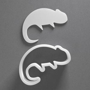 Chameleon Cookie Cutter & Animal Reptile Polymer Clay Earring, Pottery Tool