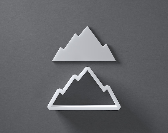 Mountain Cookie Cutter Etsy