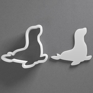 Seal Cookie Cutter & Ocean Animal Polymer Clay Earring, Pottery Tool image 1