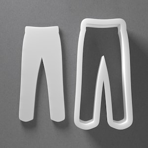 Pants Cookie Cutter - From Mini To Large - Trouser Polymer Clay Jewelry And Earring Cutter Tool - Mirrored Pair Set