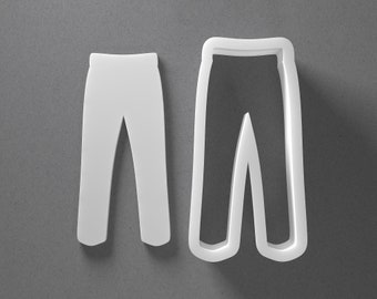 Pants Cookie Cutter - From Mini To Large - Trouser Polymer Clay Jewelry And Earring Cutter Tool - Mirrored Pair Set