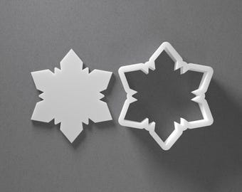 Winter Snowflake Cookie Cutter & Snow Flake Polymer Clay Earring, Pottery Tool