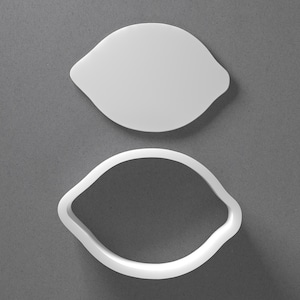 Lemon Cookie Cutter - From Mini To Large - Fruit Polymer Clay Jewelry And Earring Cutter Tool - Mirrored Pair Set