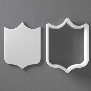 Banner schild koekjesvormer en badge polymeerklei oorbel, pottenbakkerstool afbeelding 1