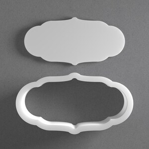 Plaque Cookie Cutter & Ornament Frame Polymer Clay Earring, Pottery Tool image 1