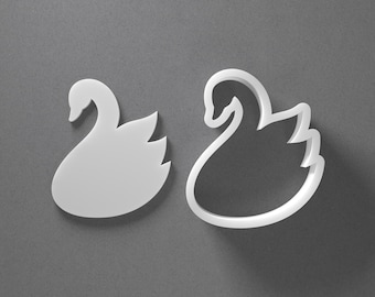 Elegant Swan Cookie Cutter & Animal Bird Polymer Clay Earring, Pottery Tool