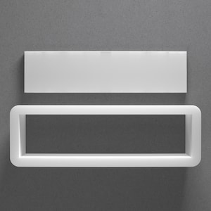 Emporte-pièce rectangulaire 4:1 - De mini à grande - Outil polygone pour bijoux et boucles d'oreilles en pâte polymère - Ensemble miroir