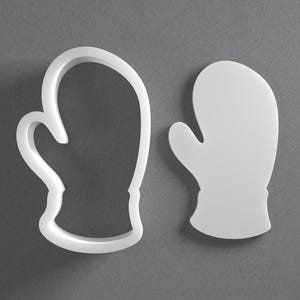 Mitten Cookie Cutter & Winter Glove Polymer Clay Earring, Pottery Tool image 1