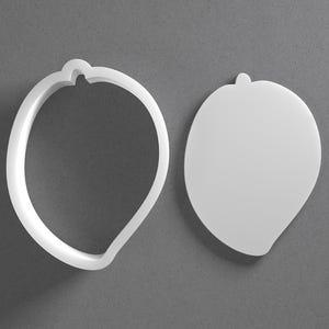 Mango Cookie Cutter & Exotische Frucht Fimo Ohrring, Keramik-Werkzeug