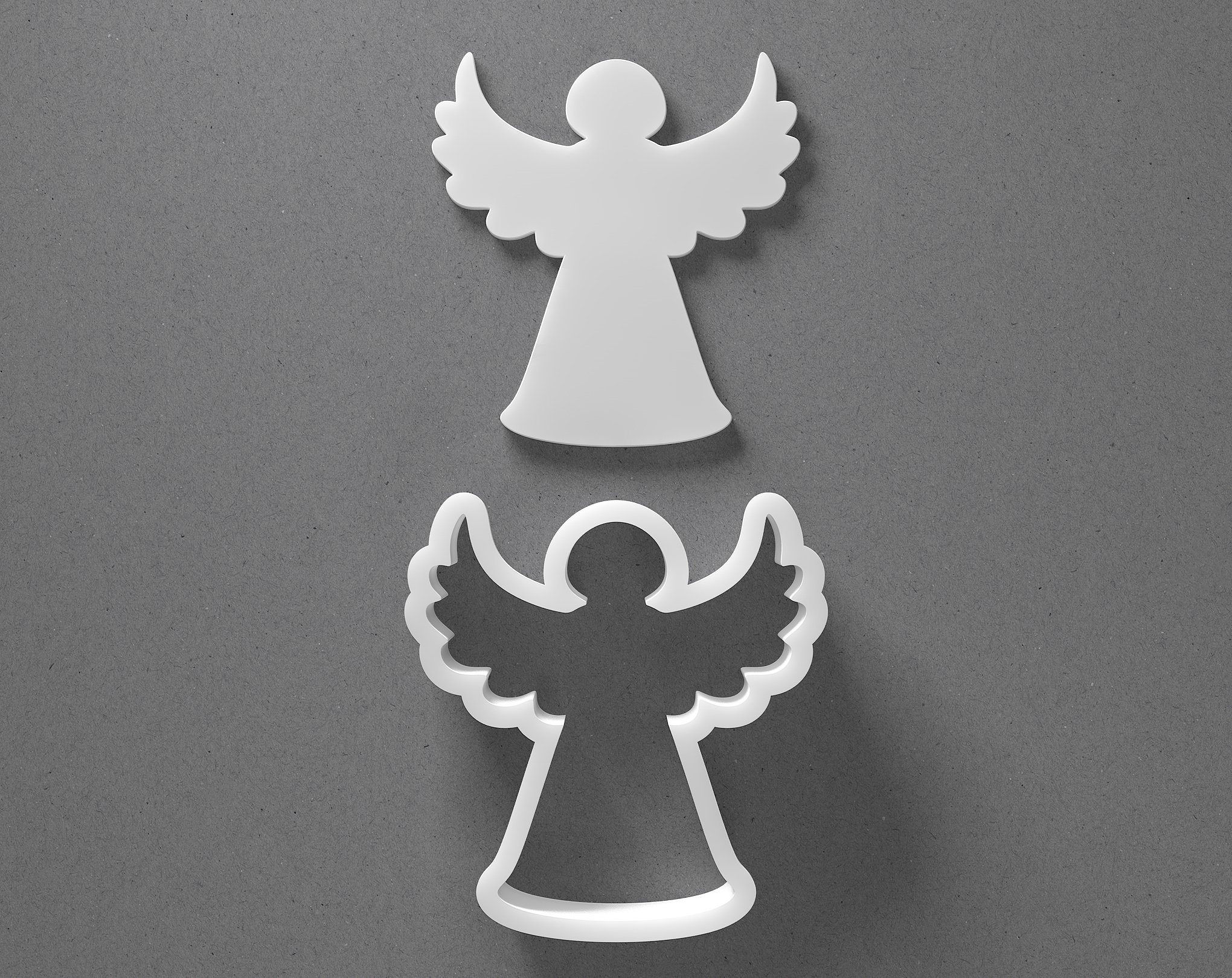 Angel Cookie Cutter From Mini to Large Christmas Polymer Clay