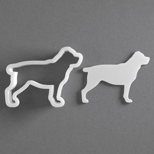 Rottweiler Cookie Cutter & Dog Breed Polymer Clay Earring, Pottery Tool image 1