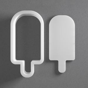 Popsicle Cookie Cutter & Ice Cream Polymer Clay Earring, Pottery Tool image 1