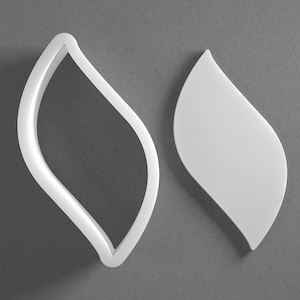 Leaf Petal Cookie Cutter & Organic Polymer Clay Earring, Pottery Tool