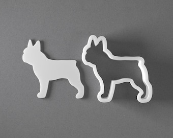 French Bulldog Cookie Cutter & Dog Breed Polymer Clay Earring, Pottery Tool