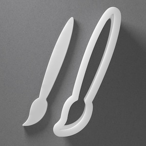 Artist Brush Cookie Cutter & Paintbrush Polymer Clay Earring, Pottery Tool image 1