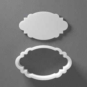 Targa tagliabiscotti e cornice ornamentale per orecchini in argilla polimerica, strumento per ceramica immagine 1