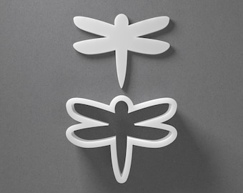 Dragonfly Cookie Cutter & Moth Insect Butterfly Animal Polymer Clay Earring, Pottery Tool