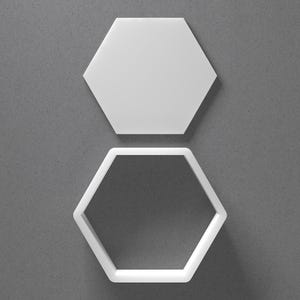Hexagon Cookie Cutter & Polygon Polymer Clay Ohrring, Keramik-Werkzeug