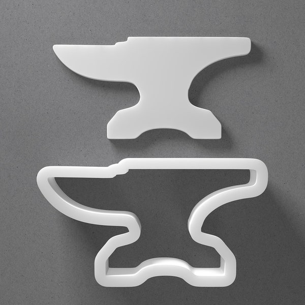 Anvil Cookie Cutter - From Mini To Large - Polymer Clay Jewelry And Earring Cutter Tool - Mirrored Pair Set