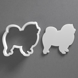 Chow Chow Cookie Cutter & Dog Breed Polymer Clay Earring, Pottery Tool image 1