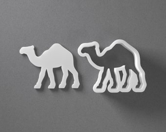 Camel Cookie Cutter - From Mini To Large - Animal Polymer Clay Jewelry And Earring Cutter Tool - Mirrored Pair Set