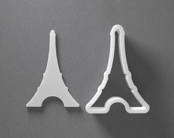 Eiffel Tower Paris France Cookie Cutter & Polymer Clay Earring, Pottery Tool