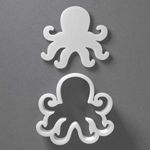 Cortador de galletas de pulpo y pendiente de arcilla polimérica de criatura marina, herramienta de cerámica