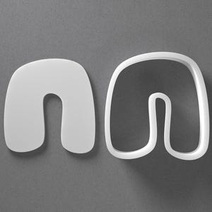 Whimsical Arch Cookie Cutter & Arc Polymer Clay Earring, Pottery Tool image 1