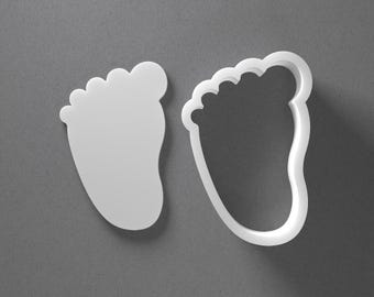Left Baby Foot Cookie Cutter & Newborn Feet Polymer Clay Earring, Pottery Tool