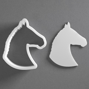 Horse Head Cookie Cutter & Animal Polymer Clay Earring, Pottery Tool image 1