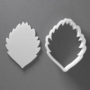 Erdbeerblatt Cookie Cutter & Sommer Blätter Polymer Clay Ohrring, Keramik-Werkzeug Bild 1