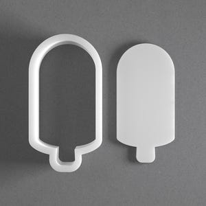 Popsicle Cookie Cutter & Ice Cream Polymer Clay Earring, Pottery Tool image 1
