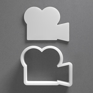 Movie Camera Cookie Cutter & Film Cinema Polymer Clay Earring, Pottery Tool image 1