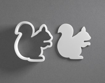 Squirrel Cookie Cutter - From Mini To Large - Animal Polymer Clay Jewelry And Earring Cutter Tool - Mirrored Pair Set