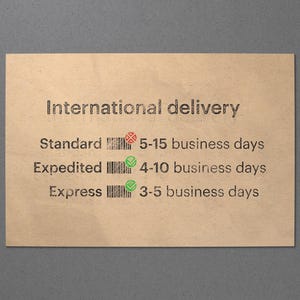 a piece of paper with a business message on it
