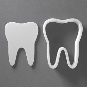 Tagliabiscotti a forma di dente e orecchino in argilla polimerica per medicina dentale e odontoiatria, strumento per ceramica