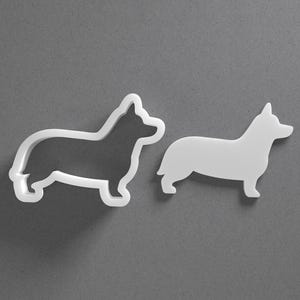 Cortador de galletas Corgi y pendiente de arcilla polimérica con la raza de perro, herramienta de cerámica