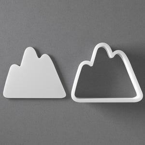 Mountain Range Cookie Cutter & Rounded Peak Polymer Clay Earring, Pottery Tool