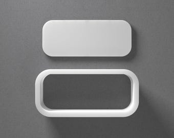 Rounded Rectangle Cookie Cutter & Plaque Polymer Clay Earring, Pottery Tool