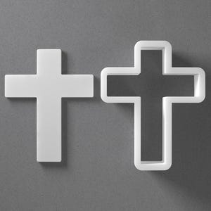 Cortador de galletas con forma de cruz cristiana y aretes de arcilla polimérica, herramienta de cerámica