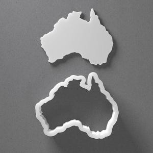 Australia Cookie Cutter & Australian Continent Polymer Clay Earring, Pottery Tool