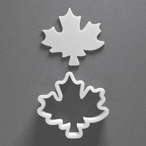 Ahornblatt Cookie Cutter & Herbstlaub Polymer Clay Ohrring, Keramik-Werkzeug Bild 1