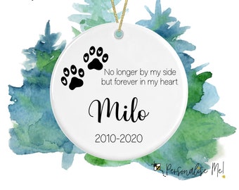 Personalised Ceramic Christmas Tree Decoration - Pet Remembrance Decoration | Keepsake Decoration | Cat Decoration | Dog Decoration