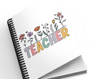 A5 Notebook - Teacher | Thank You Teacher Gift | Personalised Gift | Teacher Gift | End of Year Gift